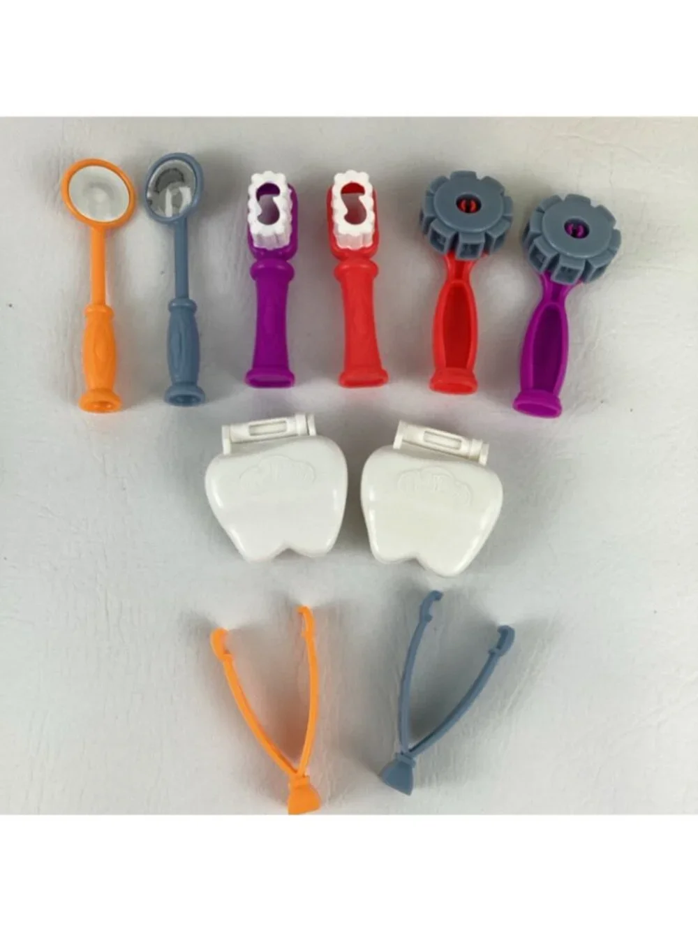 Play Doh Dr Drill N Fill Dentist Playset Bundle Lot Clay Molds Tools Teeth Drill